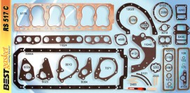 Pontiac 6 cylinder 1935-54, Victor V998, V1064, Felpro 7578, McCord 6133, 6272, GM# 505679, 505212, Fitz 0497