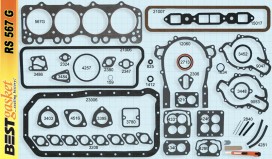 Best # RS567G, Victor 1079, 1087, Felpro 7613, GM # 1165307, 1343995